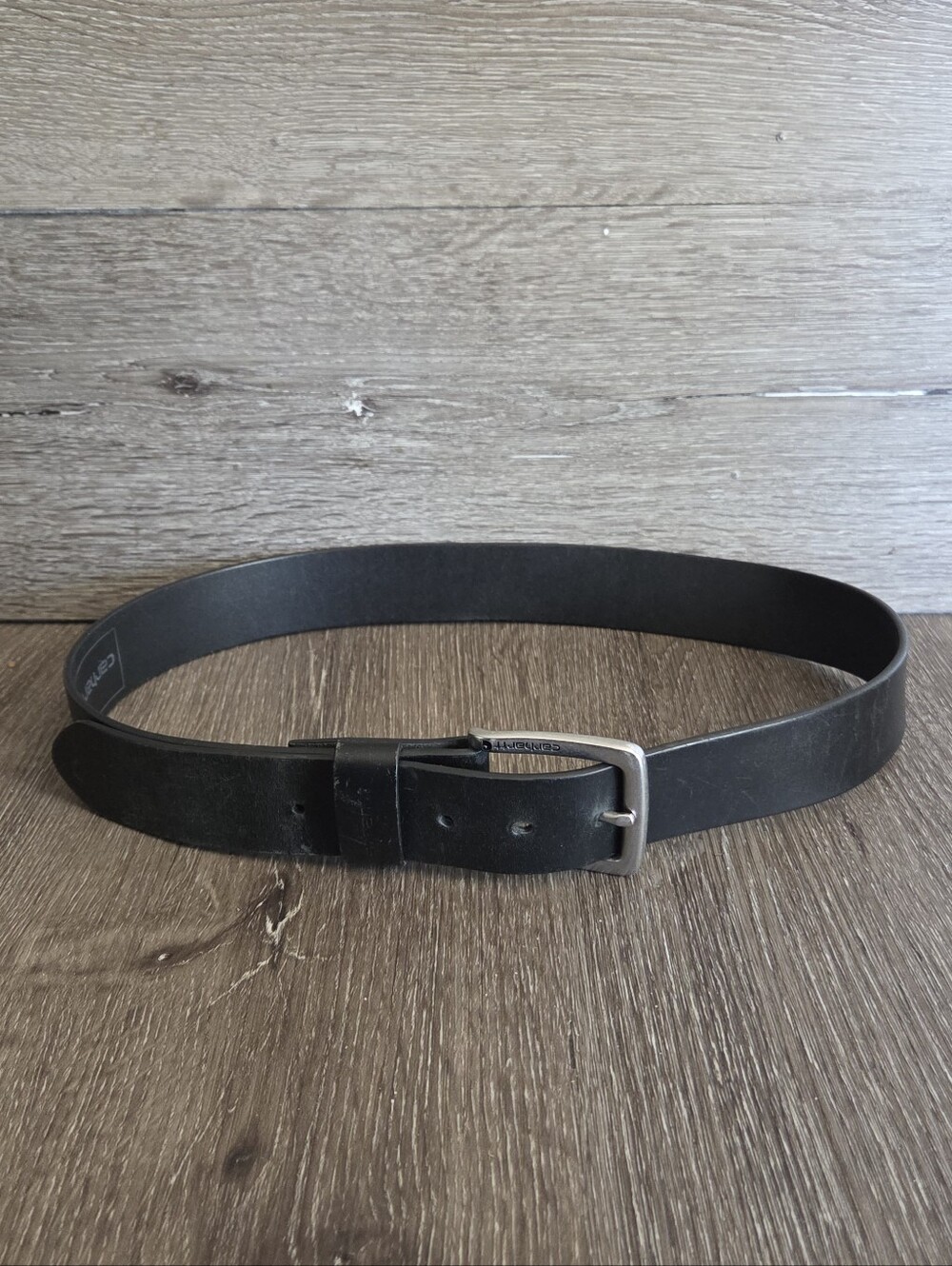 Carhartt Black Leather Men's Belt - Size 34